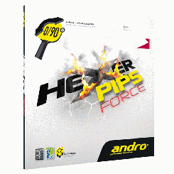 Andro Hexer Pips Force rot | 1,7 mm
