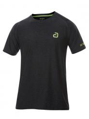 andro T-Shirt Melange Pro schwarz | M