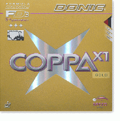 Donic Coppa X1 Gold schwarz | 2,0 mm