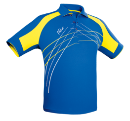 Tibhar Hemd Grip blau/gelb/weiß | L