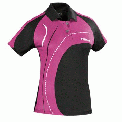 Tibhar Hemd Tour Lady schwarz/pink | XXXL