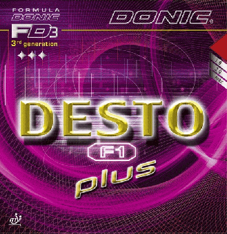 Donic Desto F1 Plus schwarz | 2,0 mm