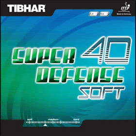Tibhar Super Defense 40 Soft schwarz | 1,6 mm